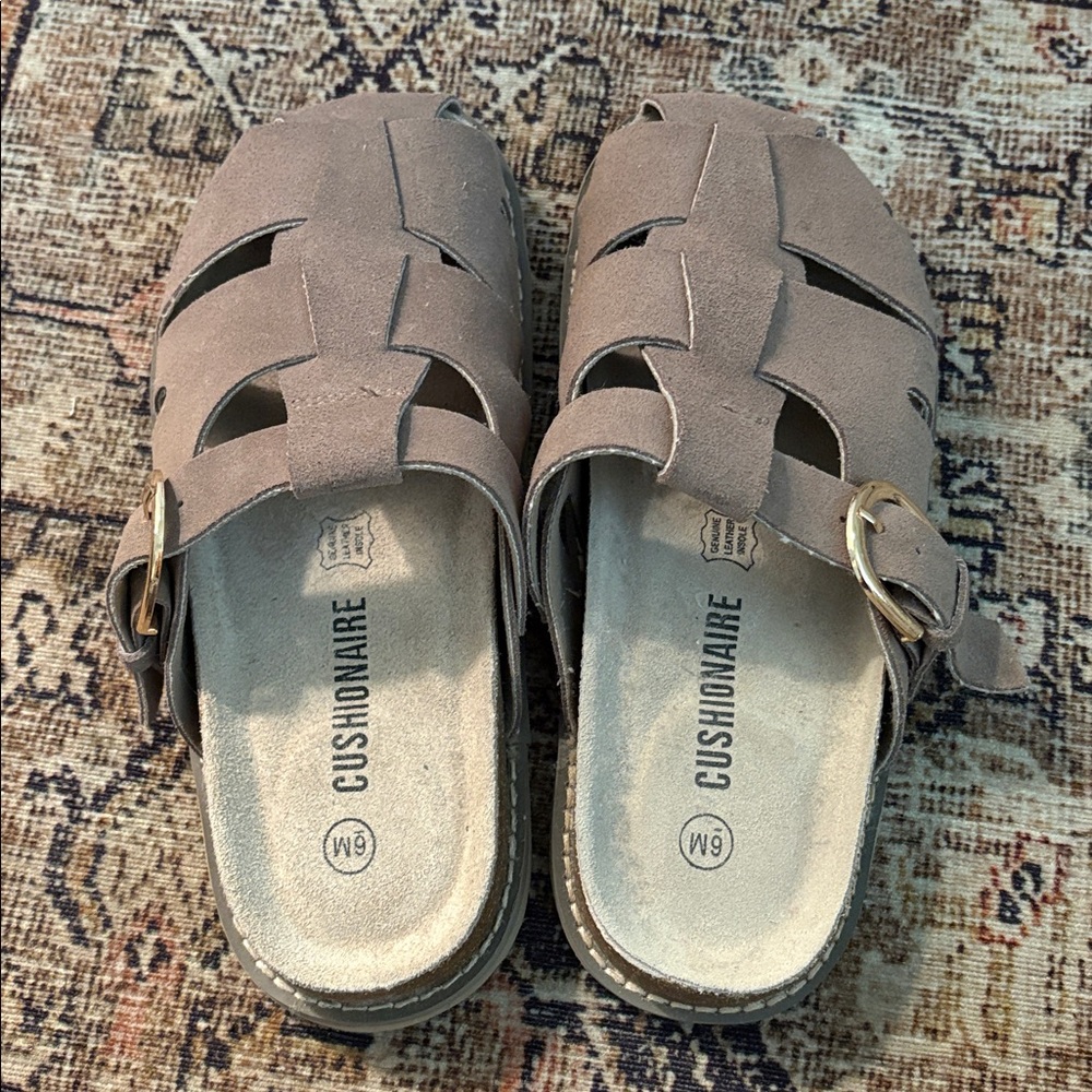 Cushion Slide Sandals - Taupe - Picture 2 of 2